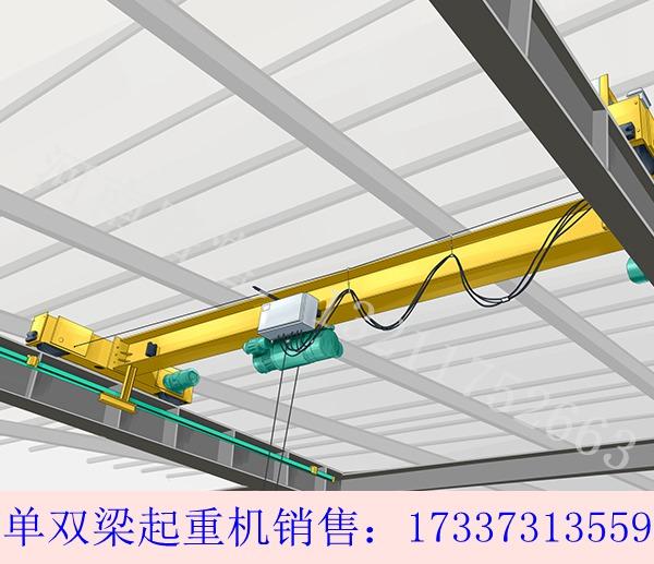广东江门桥式起重机厂家 单梁起重机滑坡问题