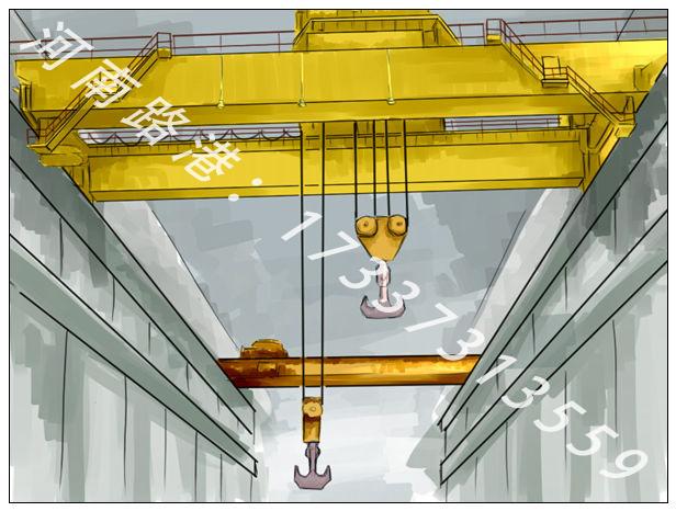 双梁桥式起重机的接触线作用